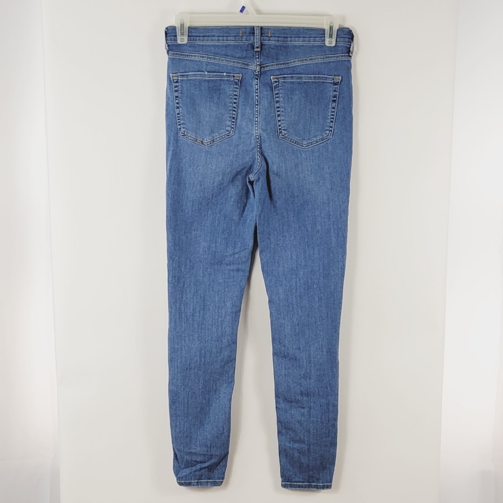FREE PEOPLE Busted Knee Blue Jeans Size 31 - Picture 4 of 6